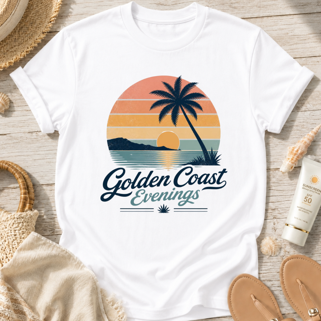 Golden Coast Evenings T-Shirt
