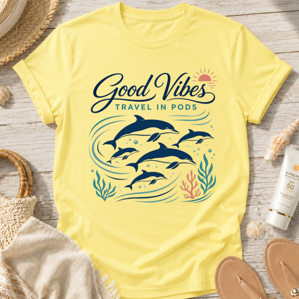 Good Vibes Travel in Pods T-Shirt