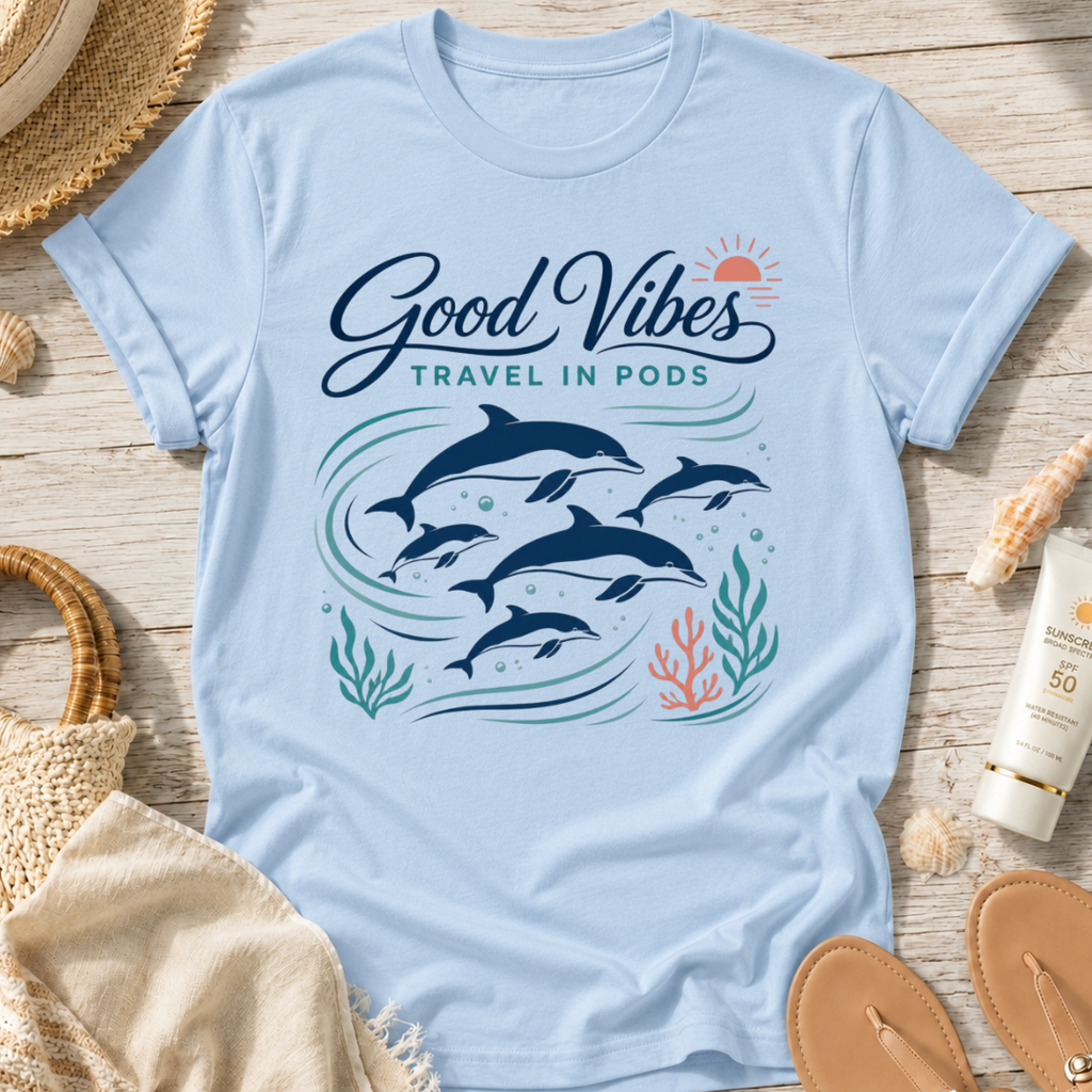 Good Vibes Travel in Pods T-Shirt