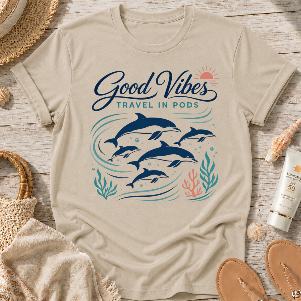 Good Vibes Travel in Pods T-Shirt