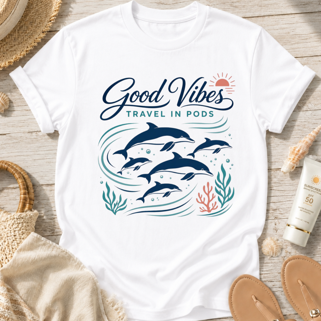 Good Vibes Travel in Pods T-Shirt