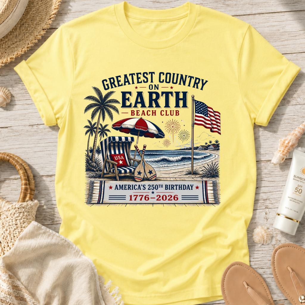 Greatest Country on Earth Beach Club T-Shirt