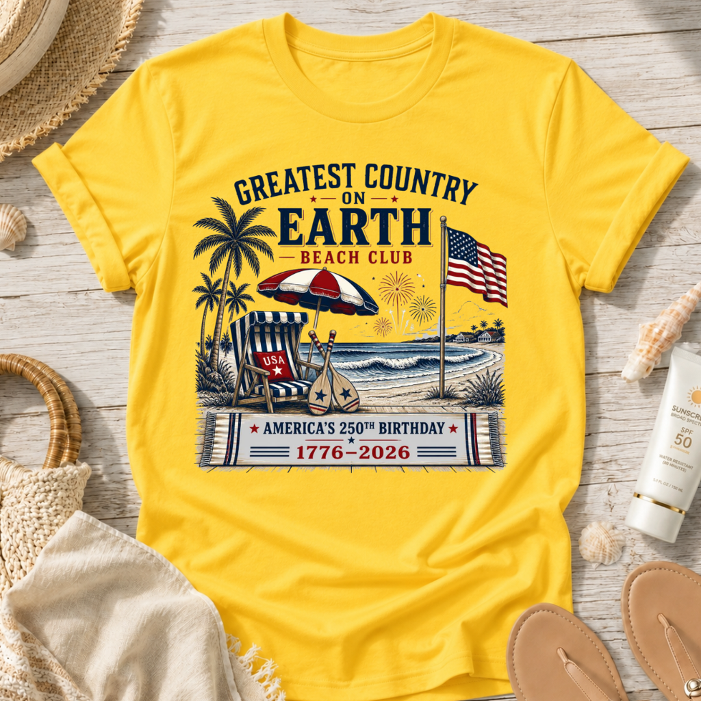 Greatest Country on Earth Beach Club T-Shirt