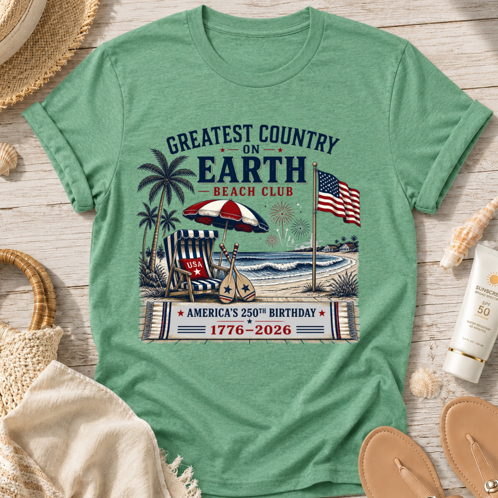Greatest Country on Earth Beach Club T-Shirt