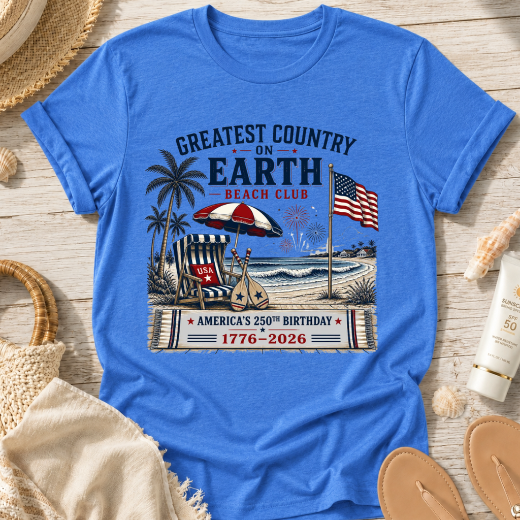 Greatest Country on Earth Beach Club T-Shirt