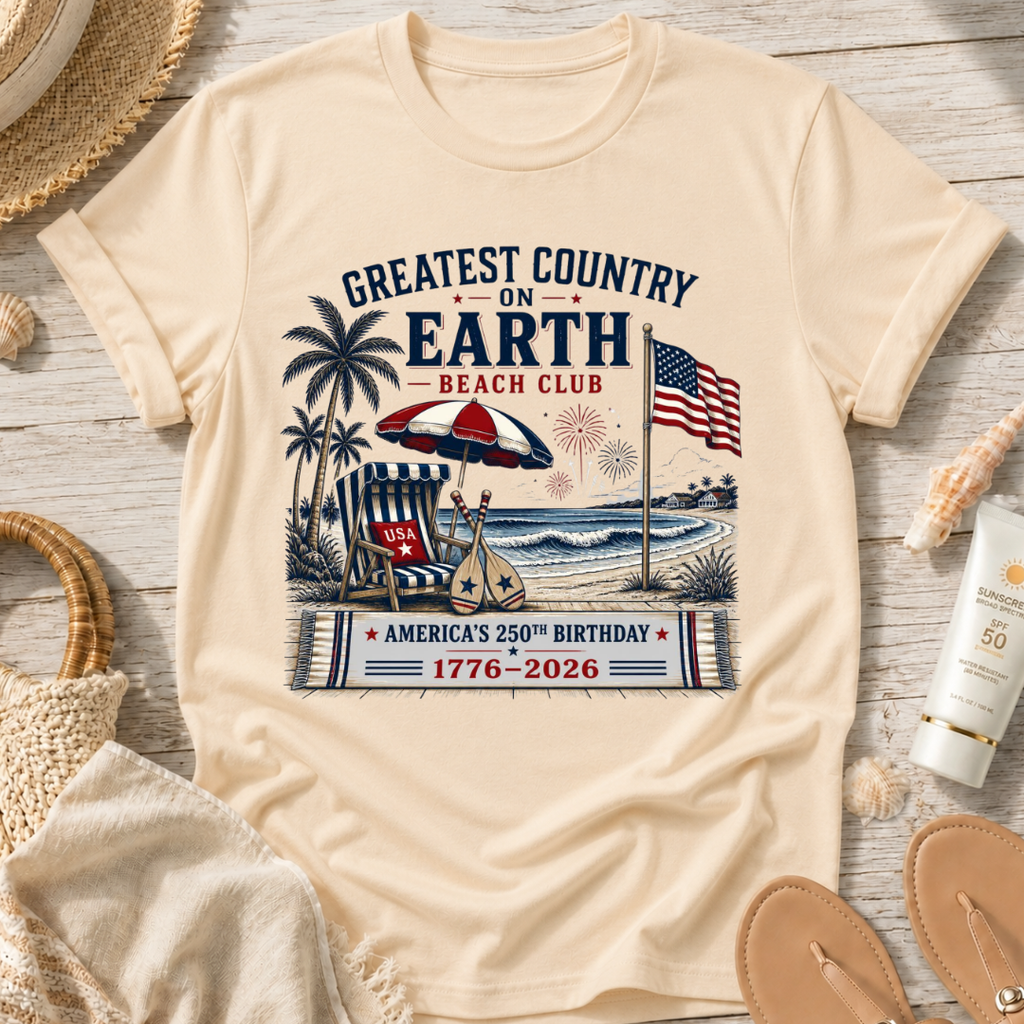 Greatest Country on Earth Beach Club T-Shirt