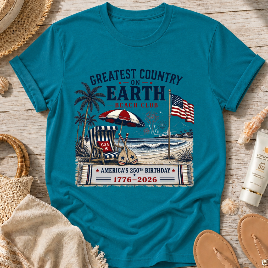 Greatest Country on Earth Beach Club T-Shirt