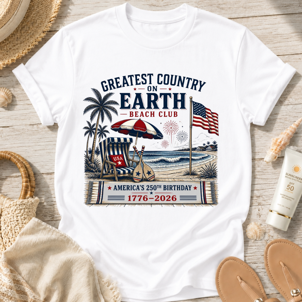 Greatest Country on Earth Beach Club T-Shirt