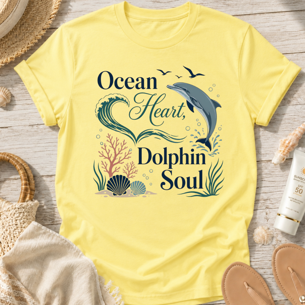 Ocean Heart Dolphin Soul T-Shirt