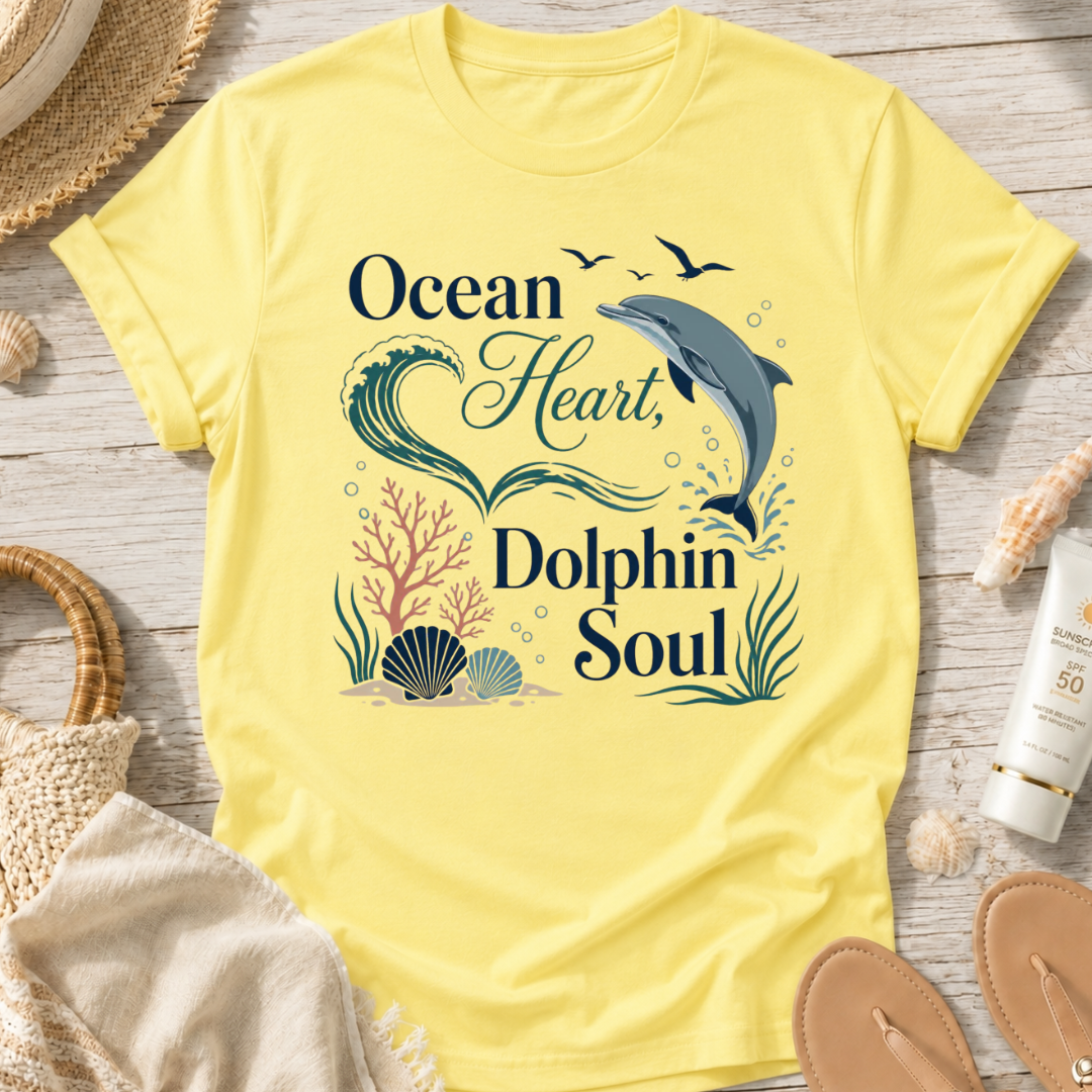 Ocean Heart Dolphin Soul T-Shirt