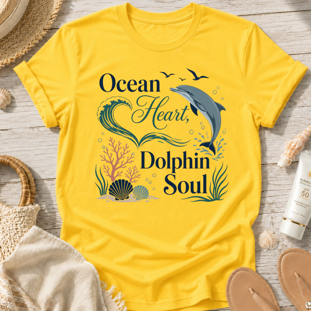 Ocean Heart Dolphin Soul T-Shirt