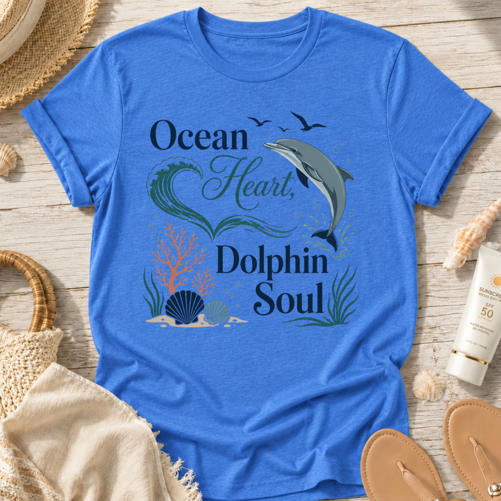 Ocean Heart Dolphin Soul T-Shirt