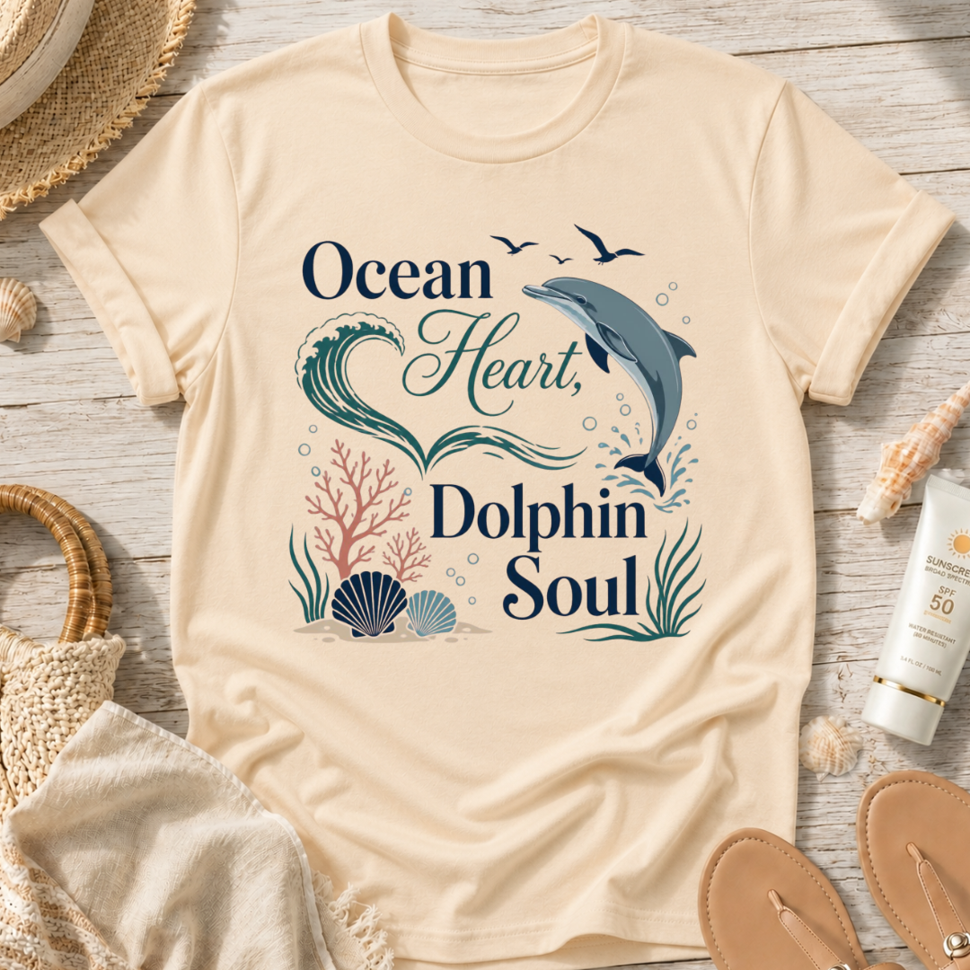 Ocean Heart Dolphin Soul T-Shirt