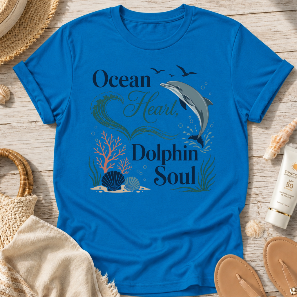 Ocean Heart Dolphin Soul T-Shirt