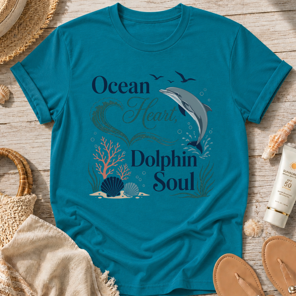 Ocean Heart Dolphin Soul T-Shirt