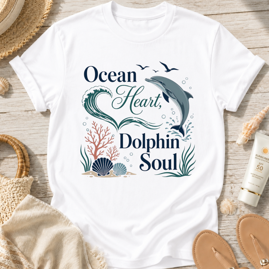 Ocean Heart Dolphin Soul T-Shirt