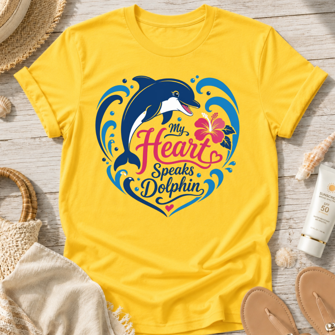 My Heart Speaks Dolphin T-Shirt