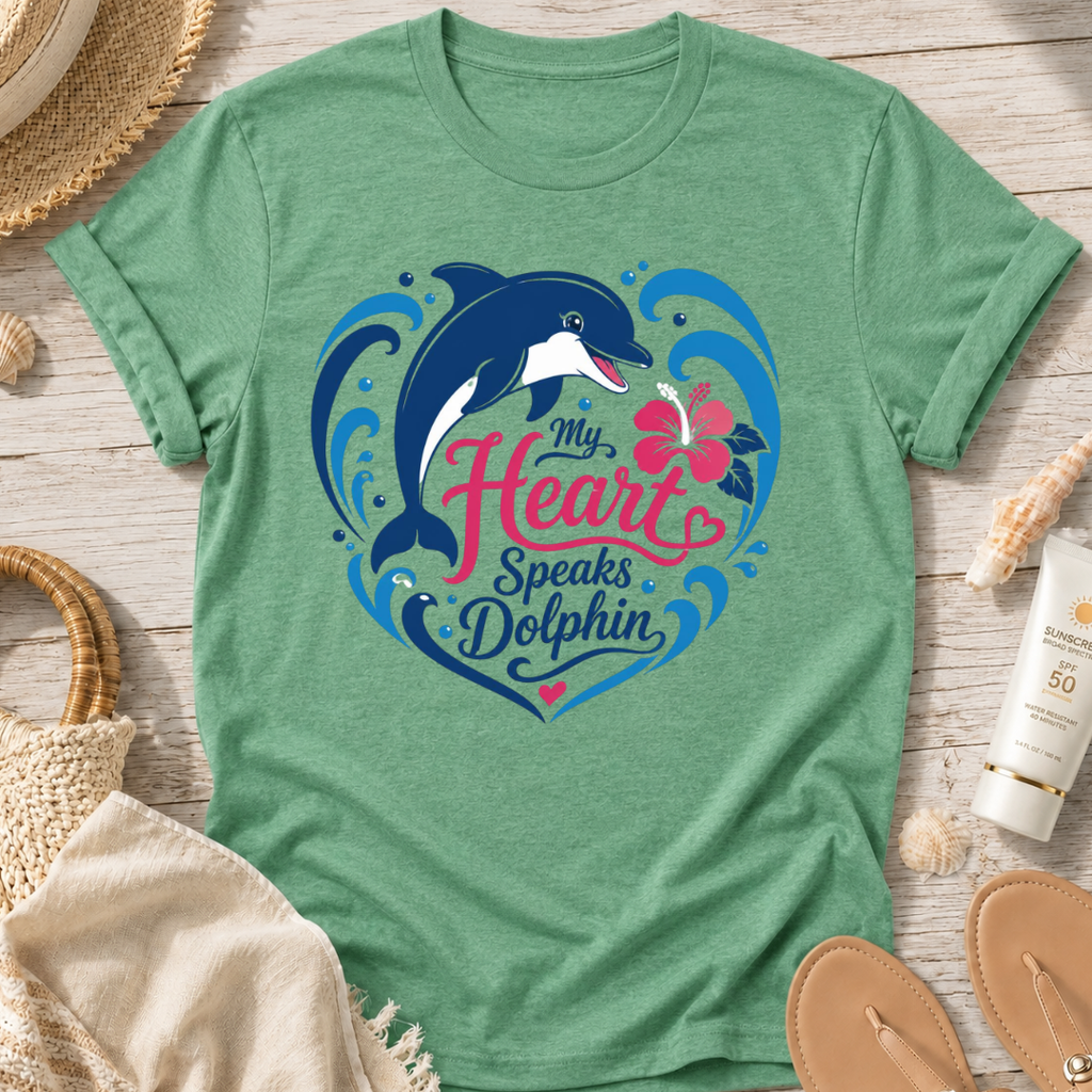 My Heart Speaks Dolphin T-Shirt