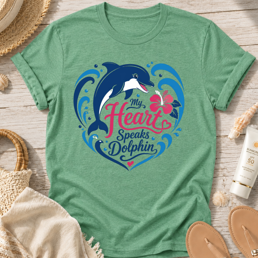 My Heart Speaks Dolphin T-Shirt