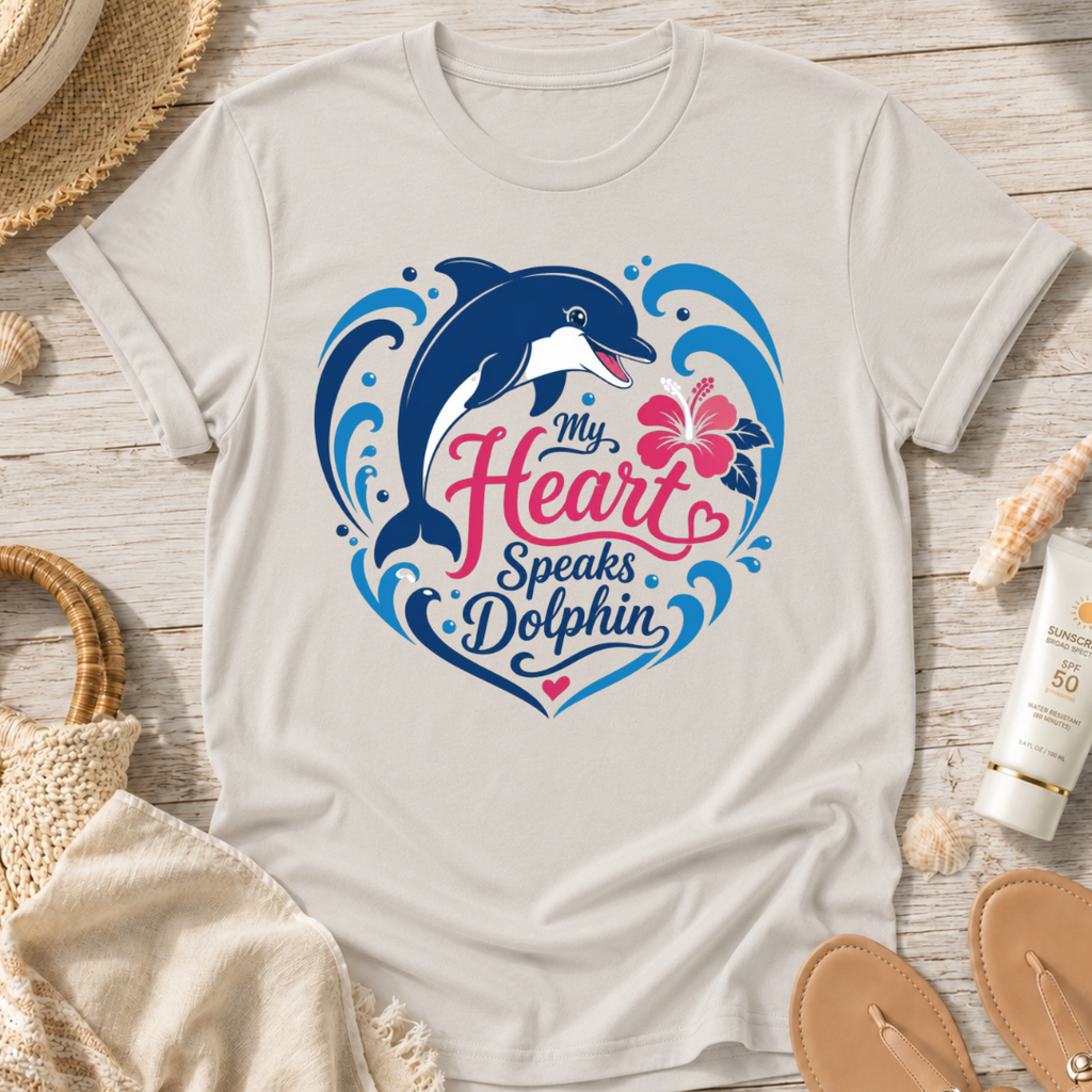 My Heart Speaks Dolphin T-Shirt
