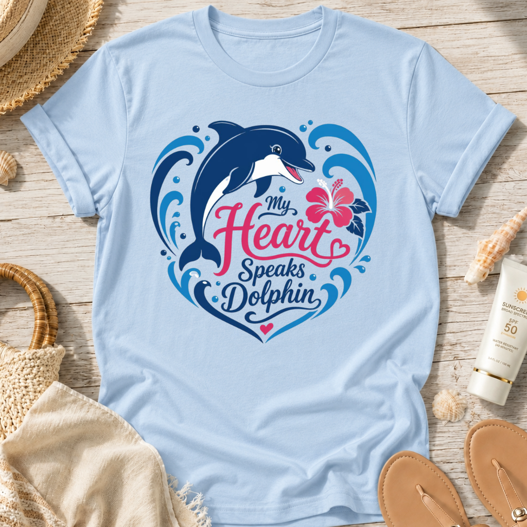 My Heart Speaks Dolphin T-Shirt