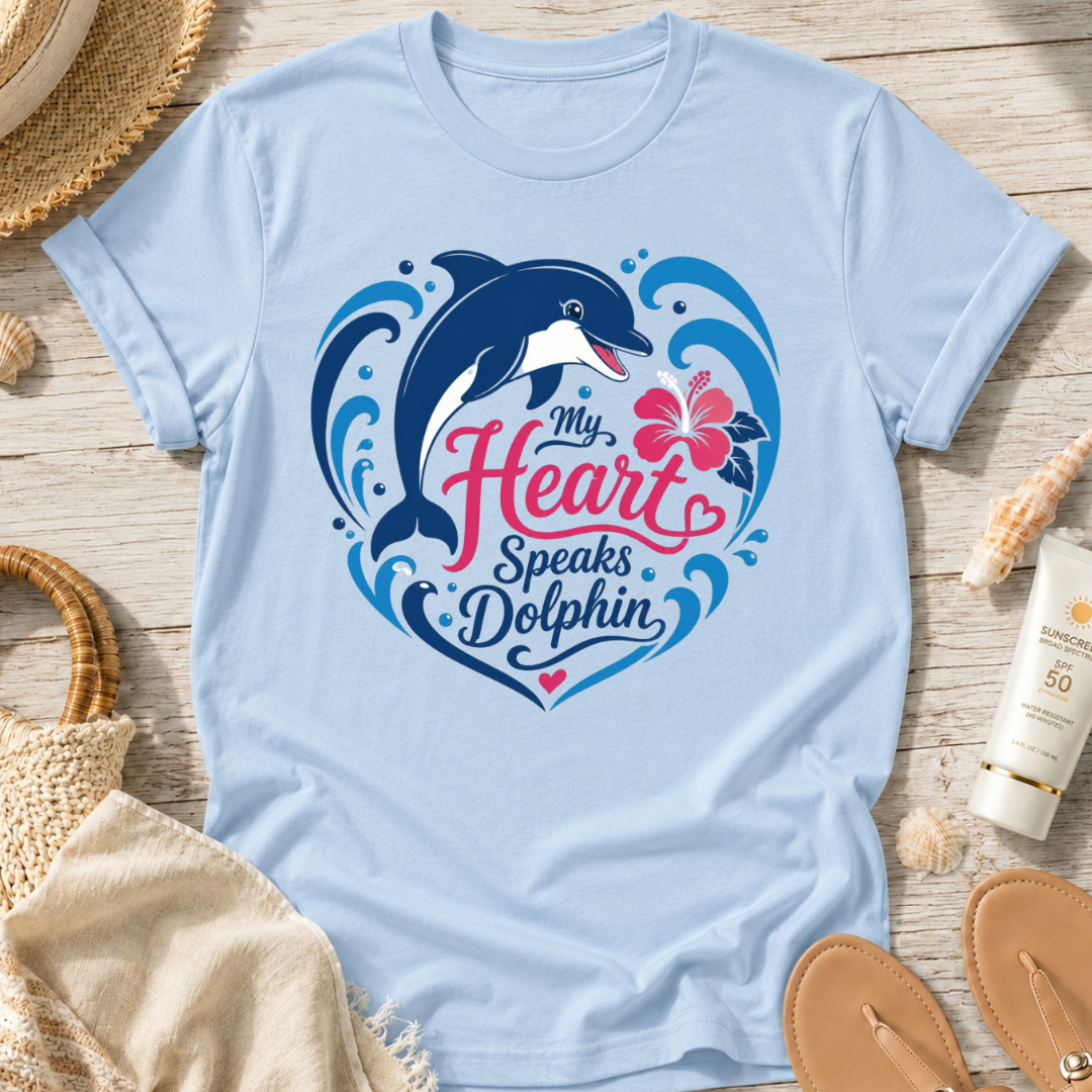 My Heart Speaks Dolphin T-Shirt