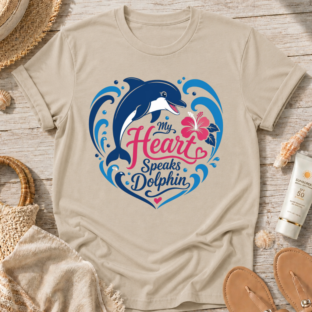 My Heart Speaks Dolphin T-Shirt