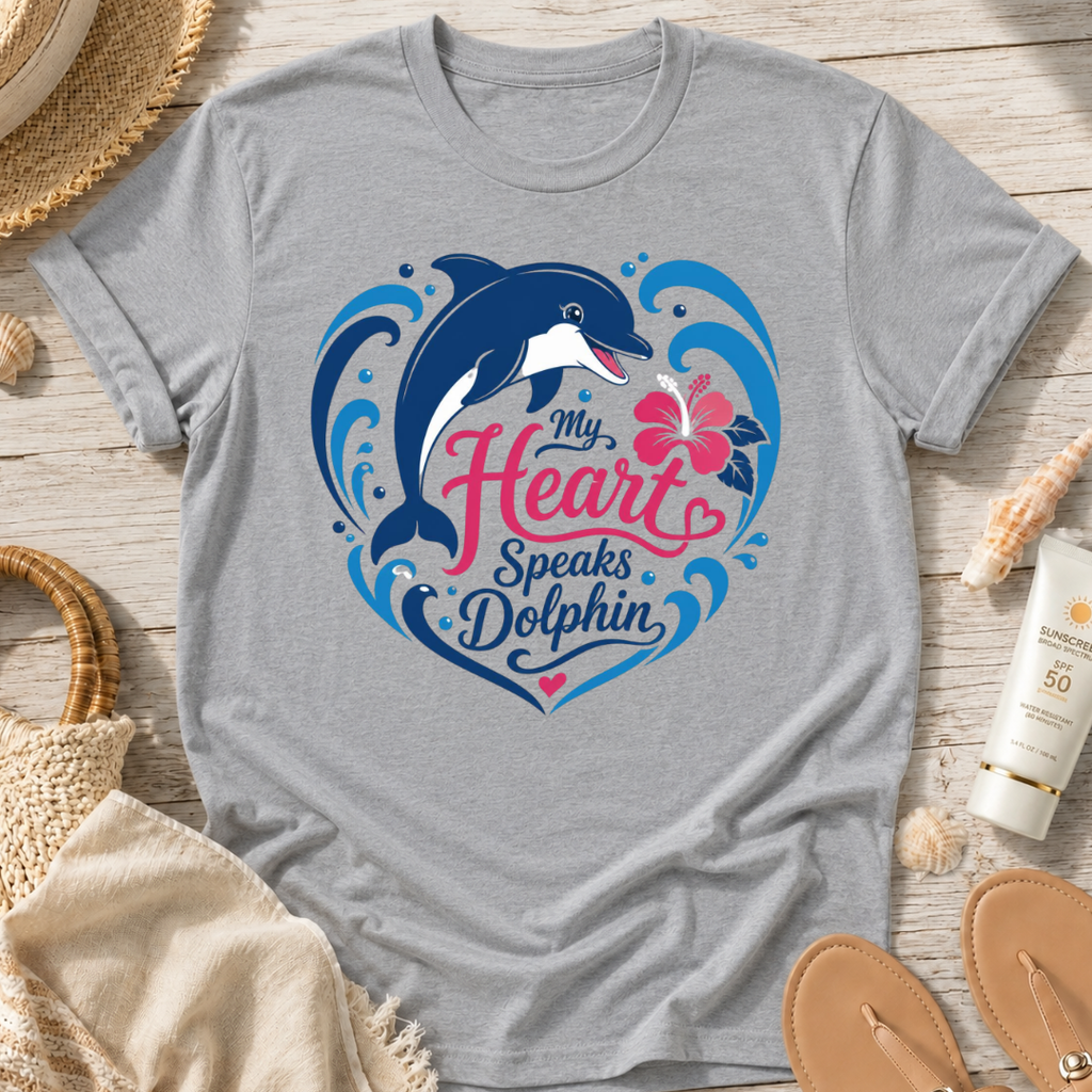 My Heart Speaks Dolphin T-Shirt