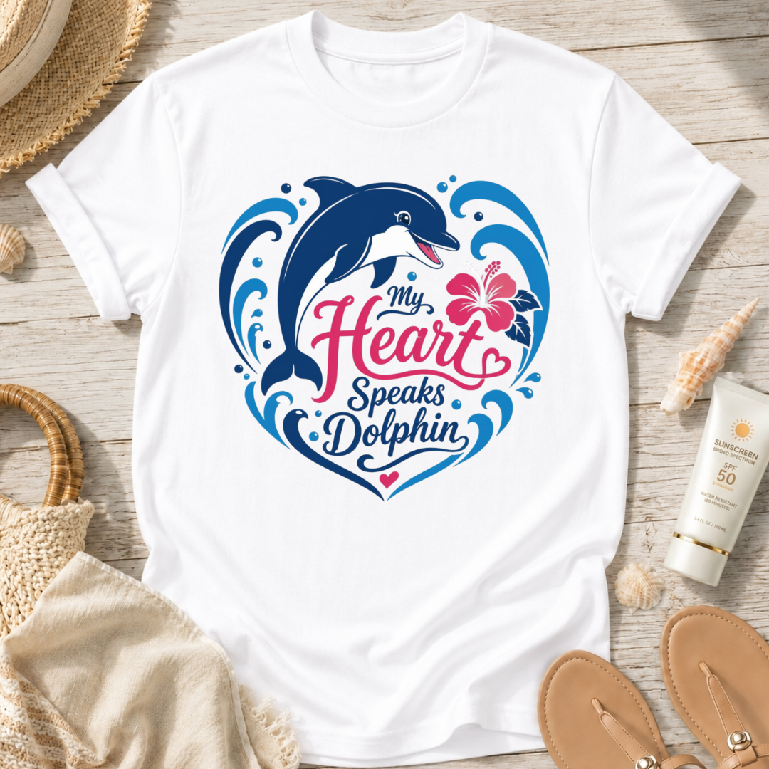 My Heart Speaks Dolphin T-Shirt