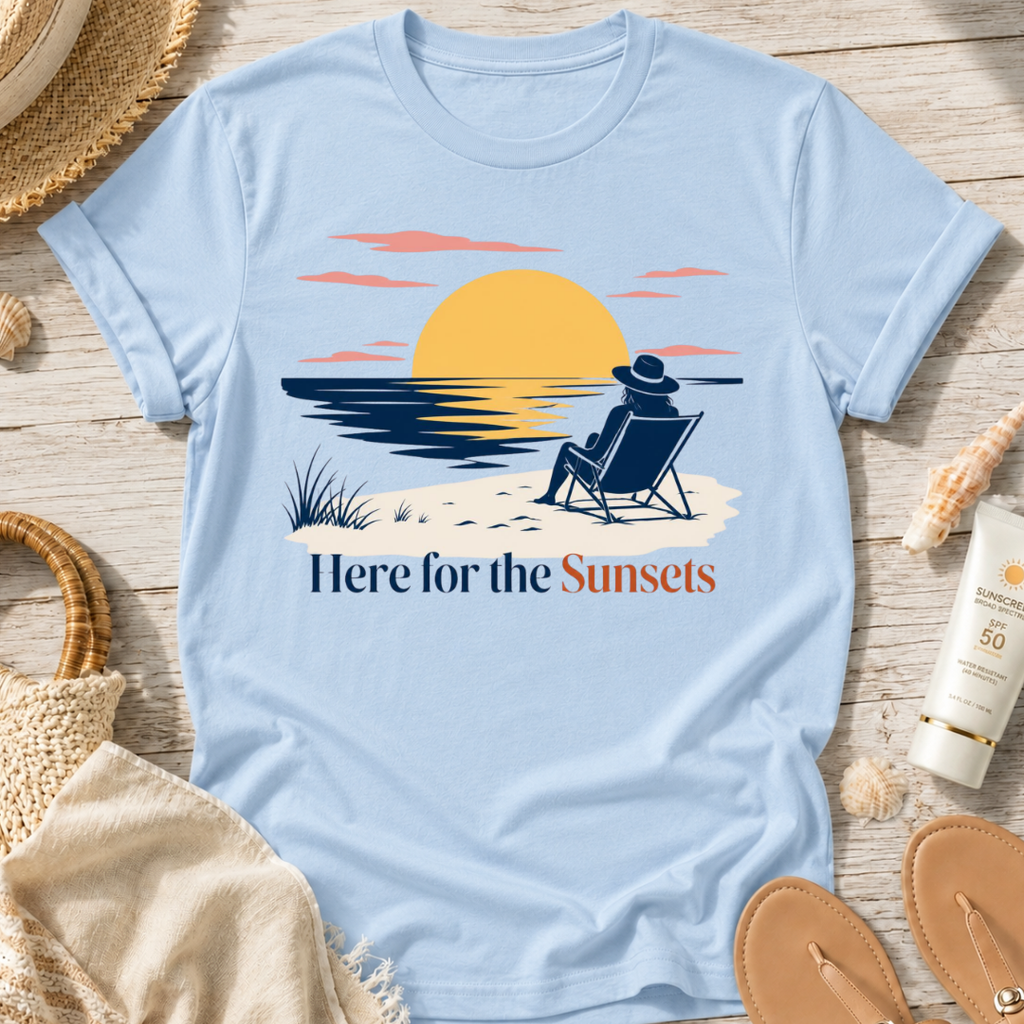 Here for the Sunsets T-Shirt