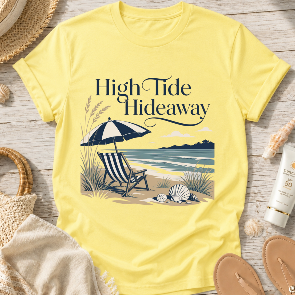 High Tide Hideaway Beach T-Shirt