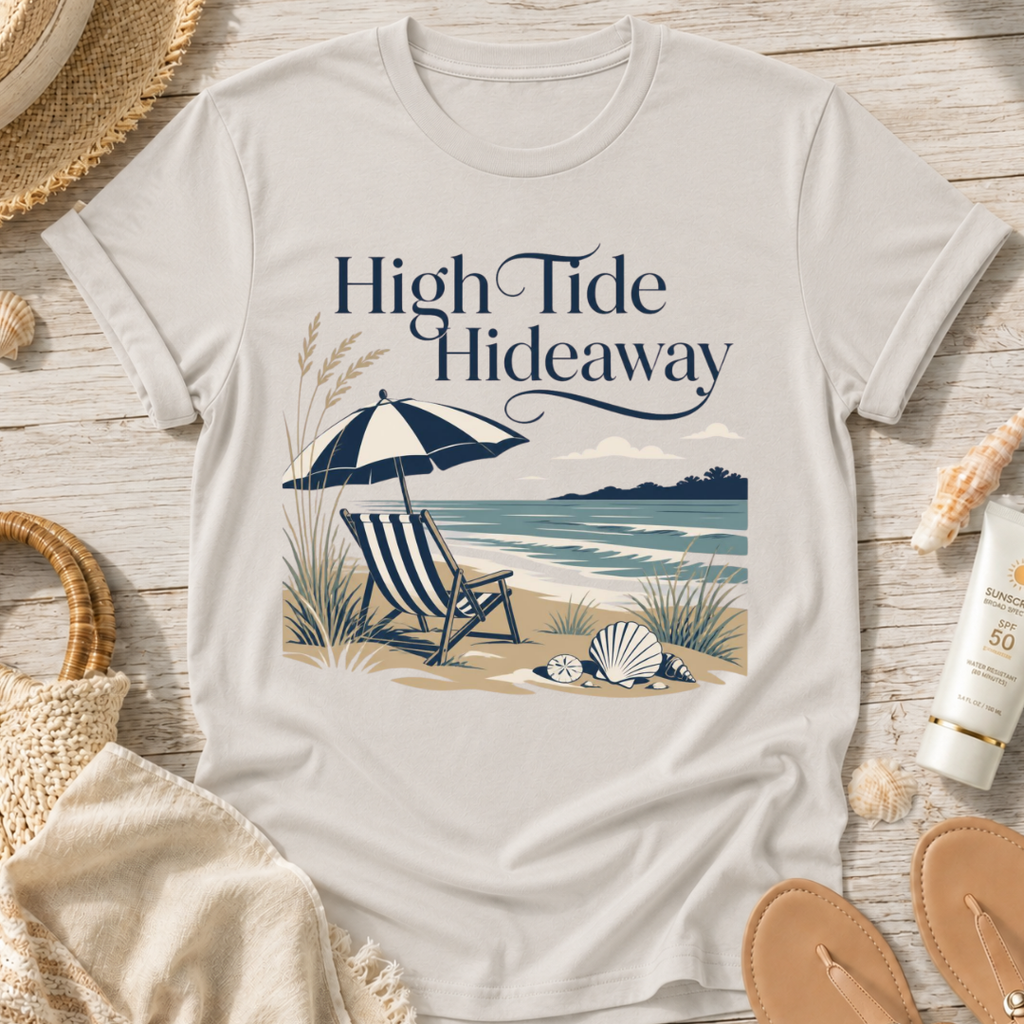 High Tide Hideaway Beach T-Shirt