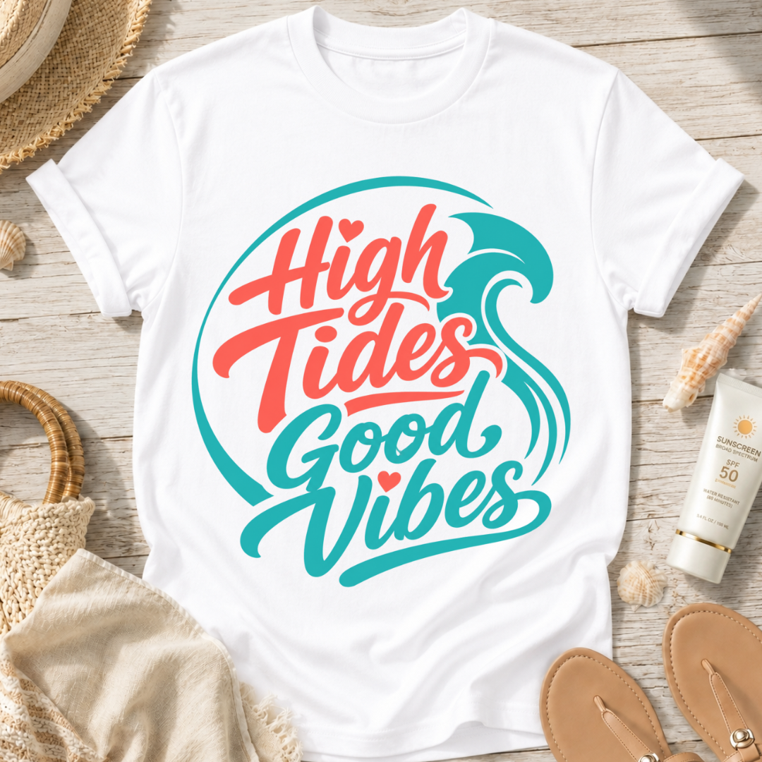 High Tides Good Vibes T-Shirt