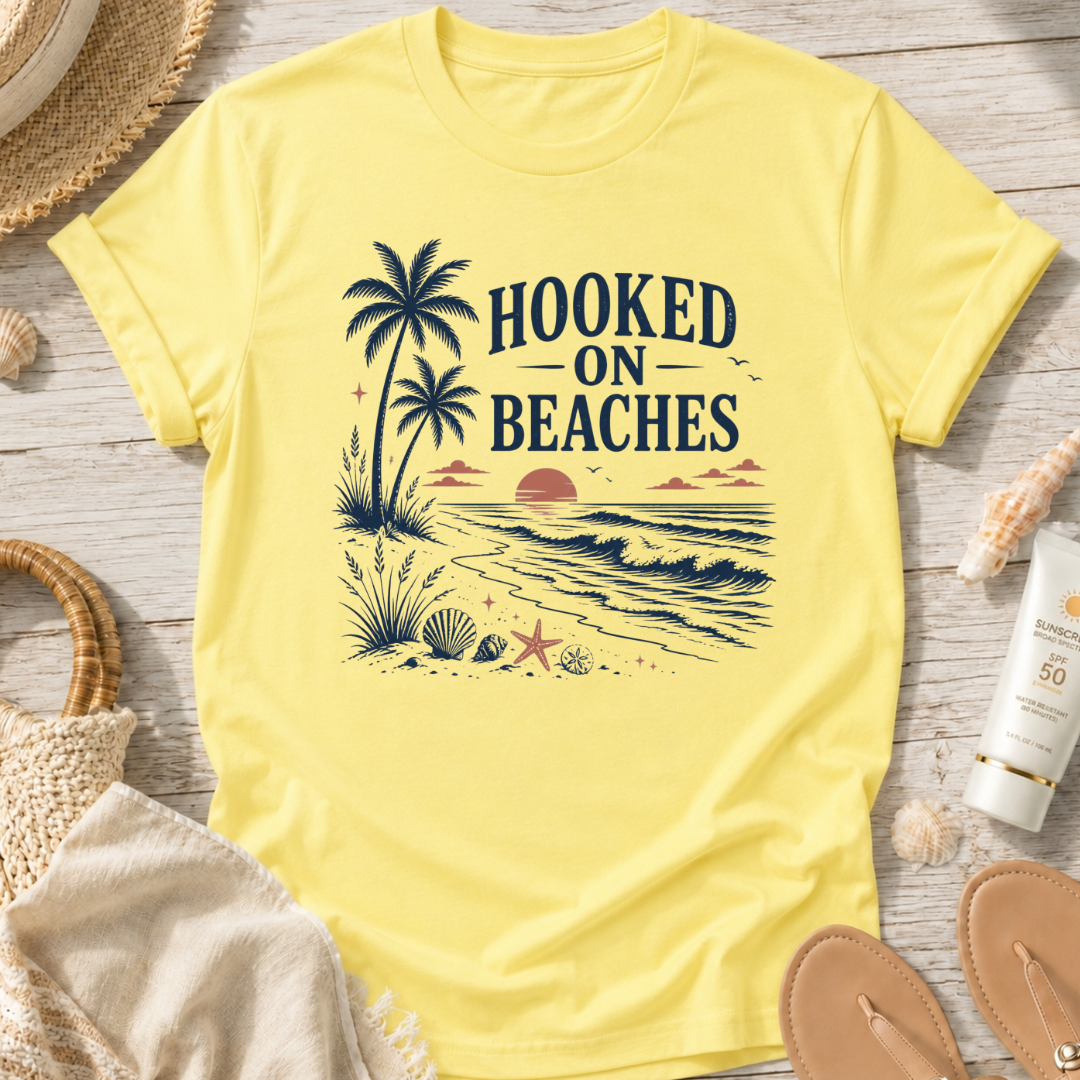 Hooked on Beaches T-Shirt