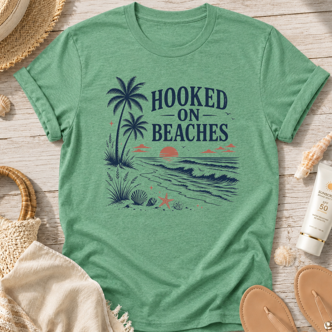 Hooked on Beaches T-Shirt