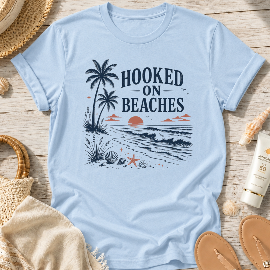 Hooked on Beaches T-Shirt