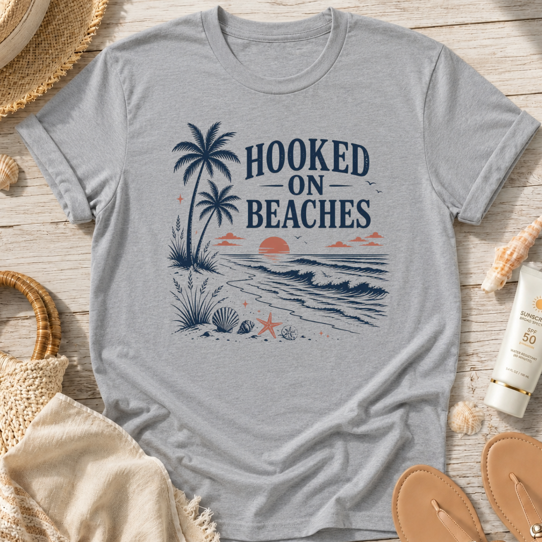 Hooked on Beaches T-Shirt