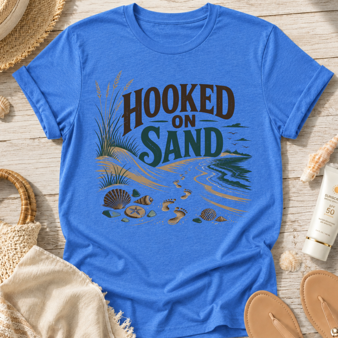 Hooked on Sand Beach T-Shirt