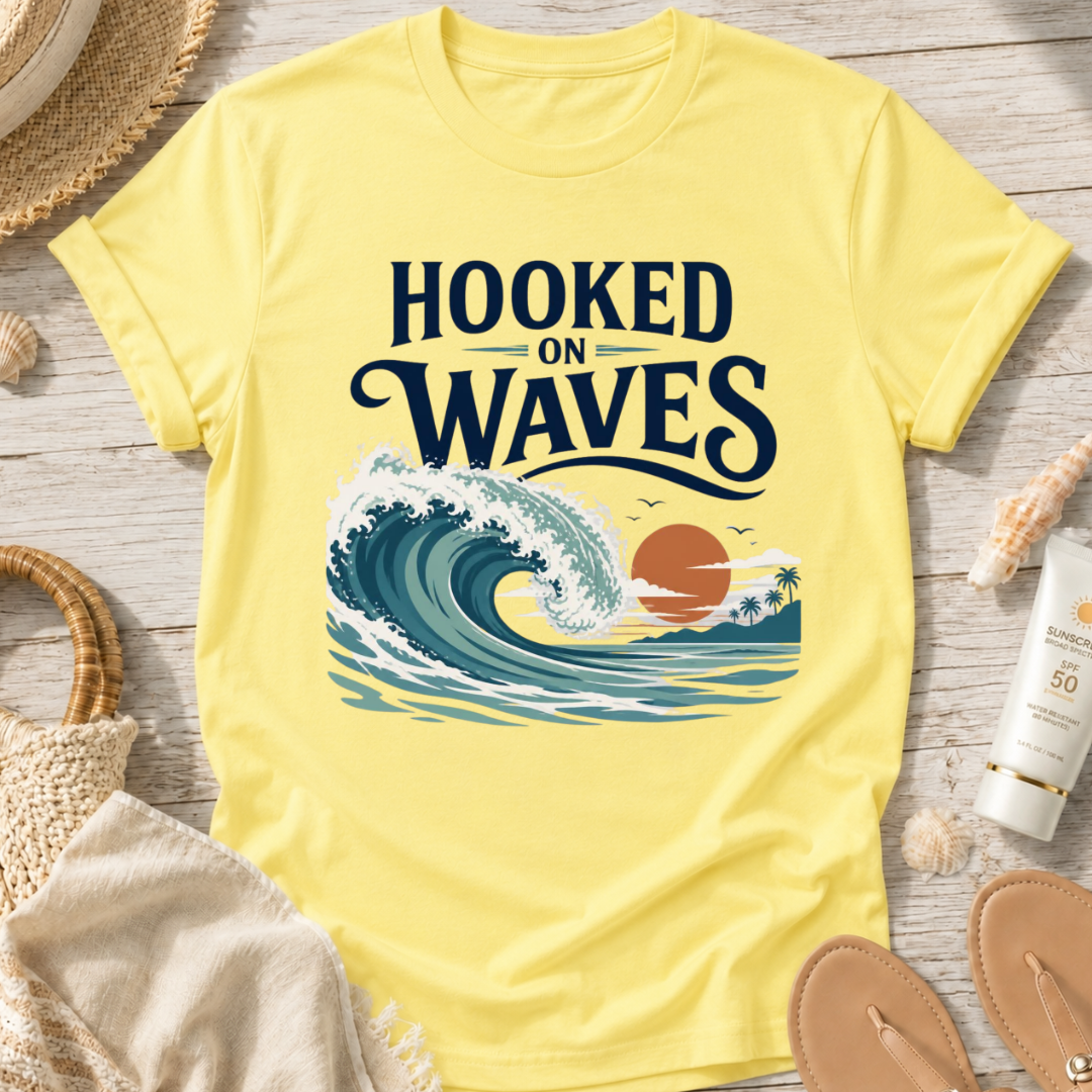Hooked on Waves T-Shirt