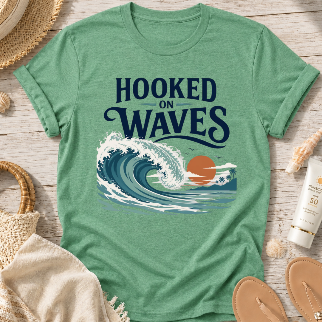 Hooked on Waves T-Shirt
