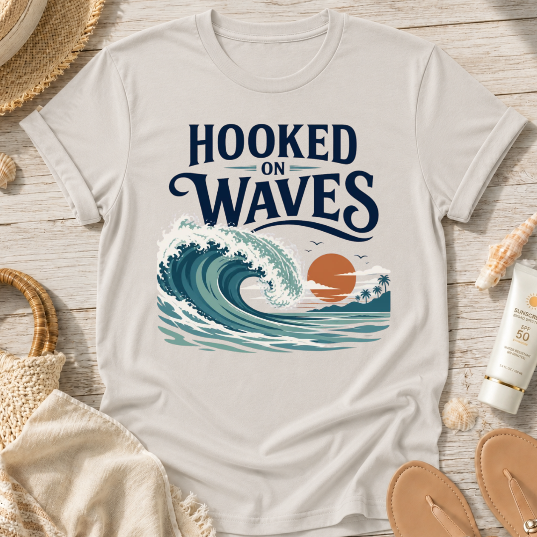 Hooked on Waves T-Shirt