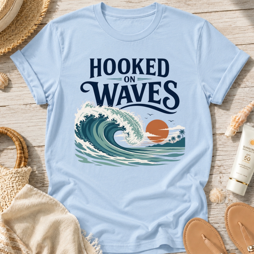 Hooked on Waves T-Shirt