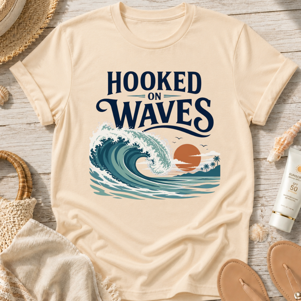 Hooked on Waves T-Shirt