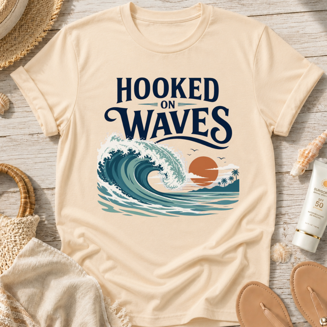 Hooked on Waves T-Shirt