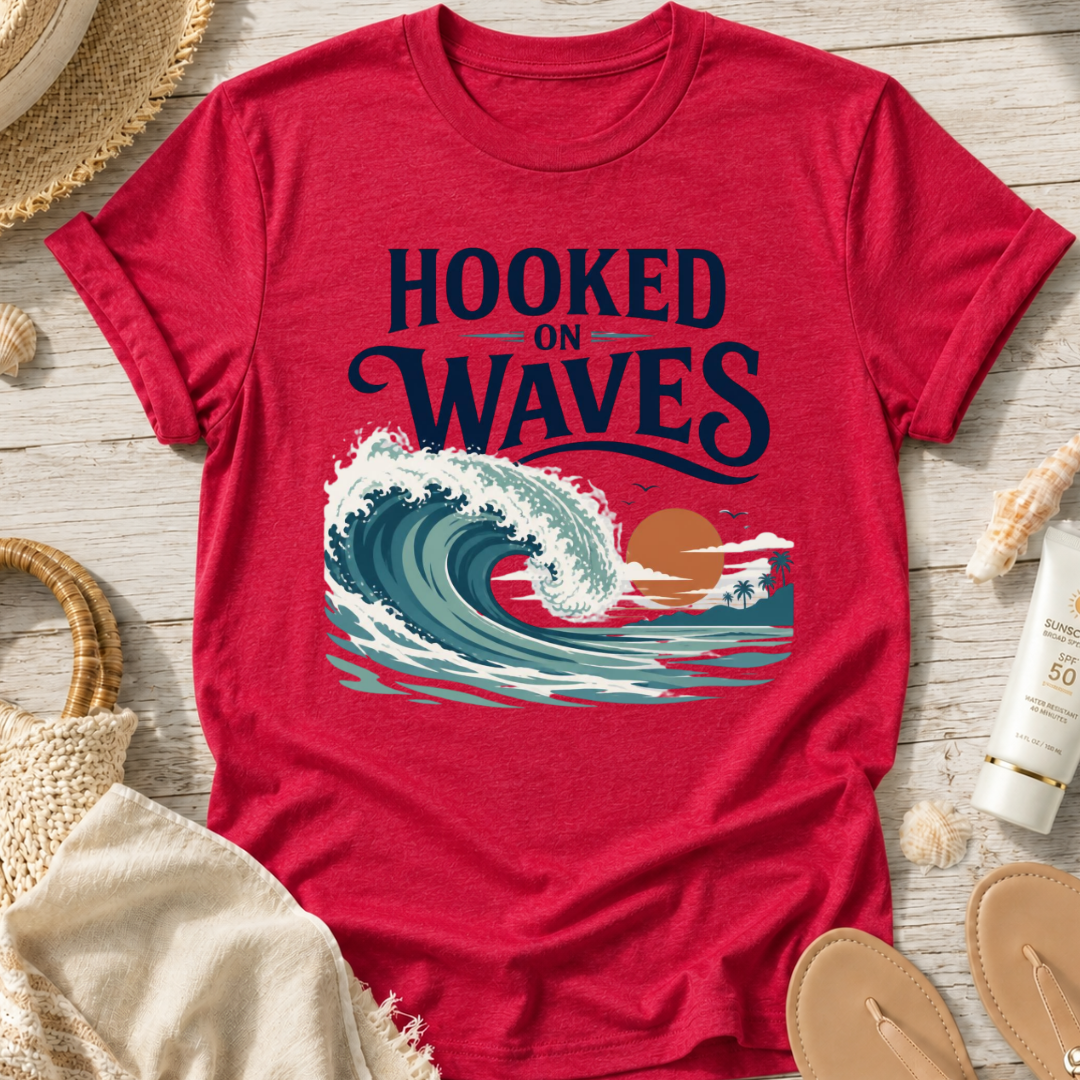 Hooked on Waves T-Shirt