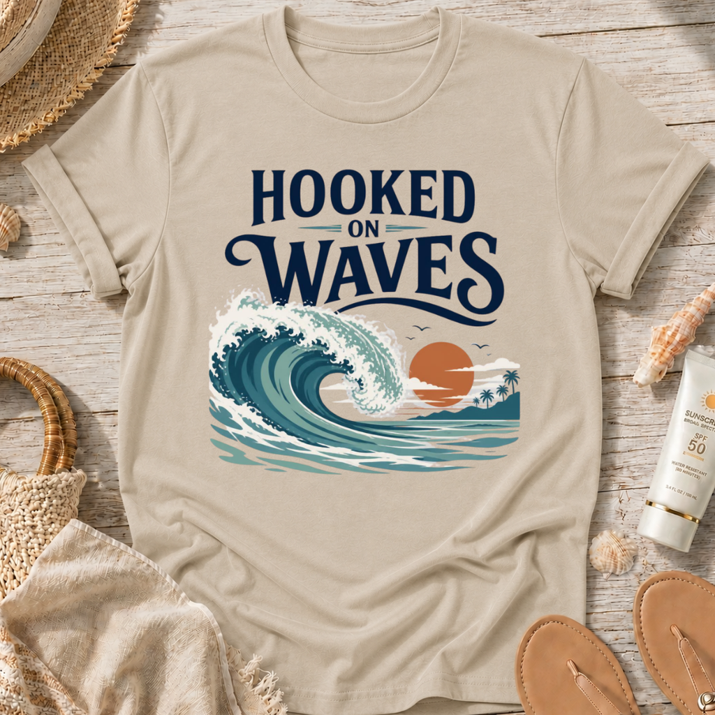 Hooked on Waves T-Shirt