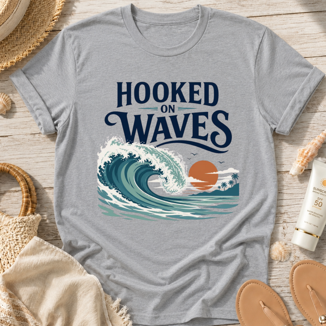 Hooked on Waves T-Shirt