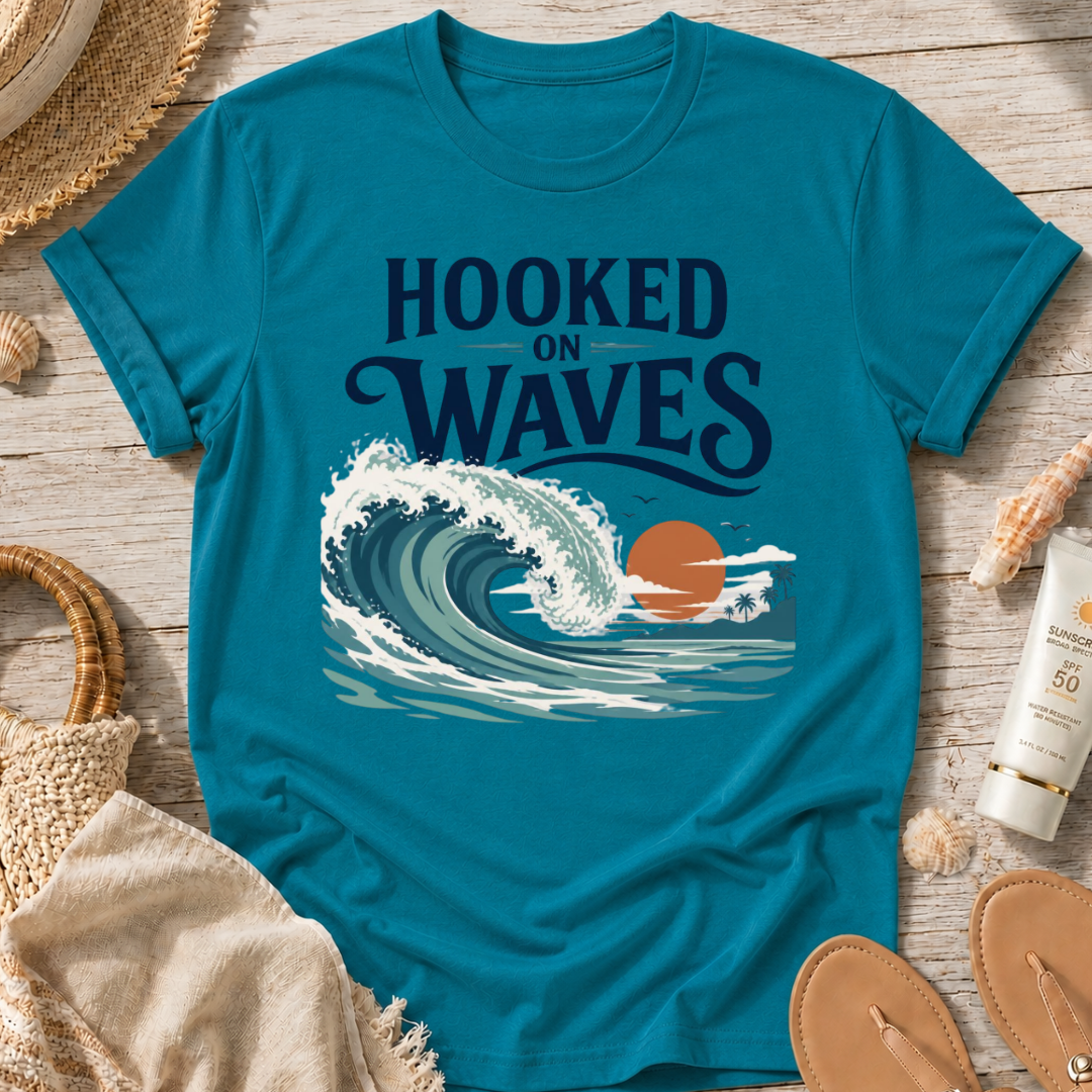 Hooked on Waves T-Shirt