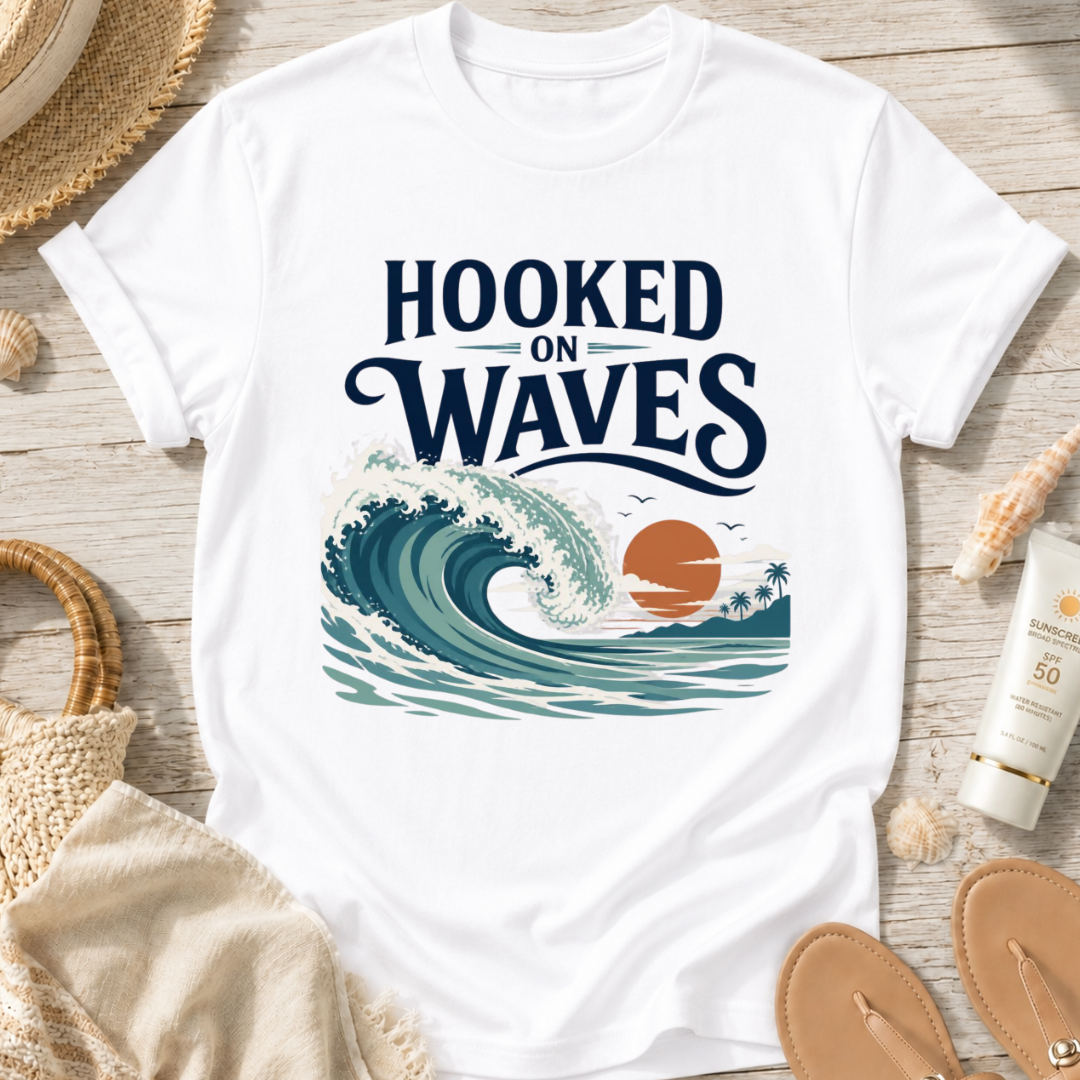 Hooked on Waves T-Shirt