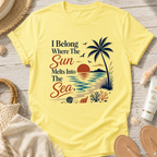 I Belong Where The Sun Melts Into The Sea T-Shirt